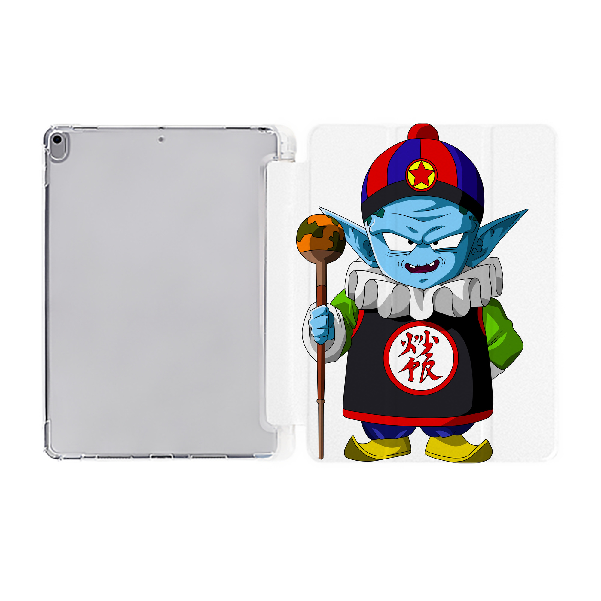 （画像用） ドラゴンボール DRAGON BALL IPad ケース ペン収納付き 三つ折りスタンド PUレザー×シリコン 対応機種9.5/10.5/10.9インチ